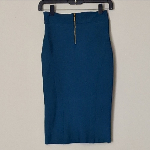 NWT Bodycon Teal Skirt - Picture 2 of 4